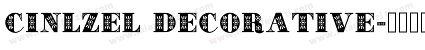 CINLZEL DECORATIVE字体转换